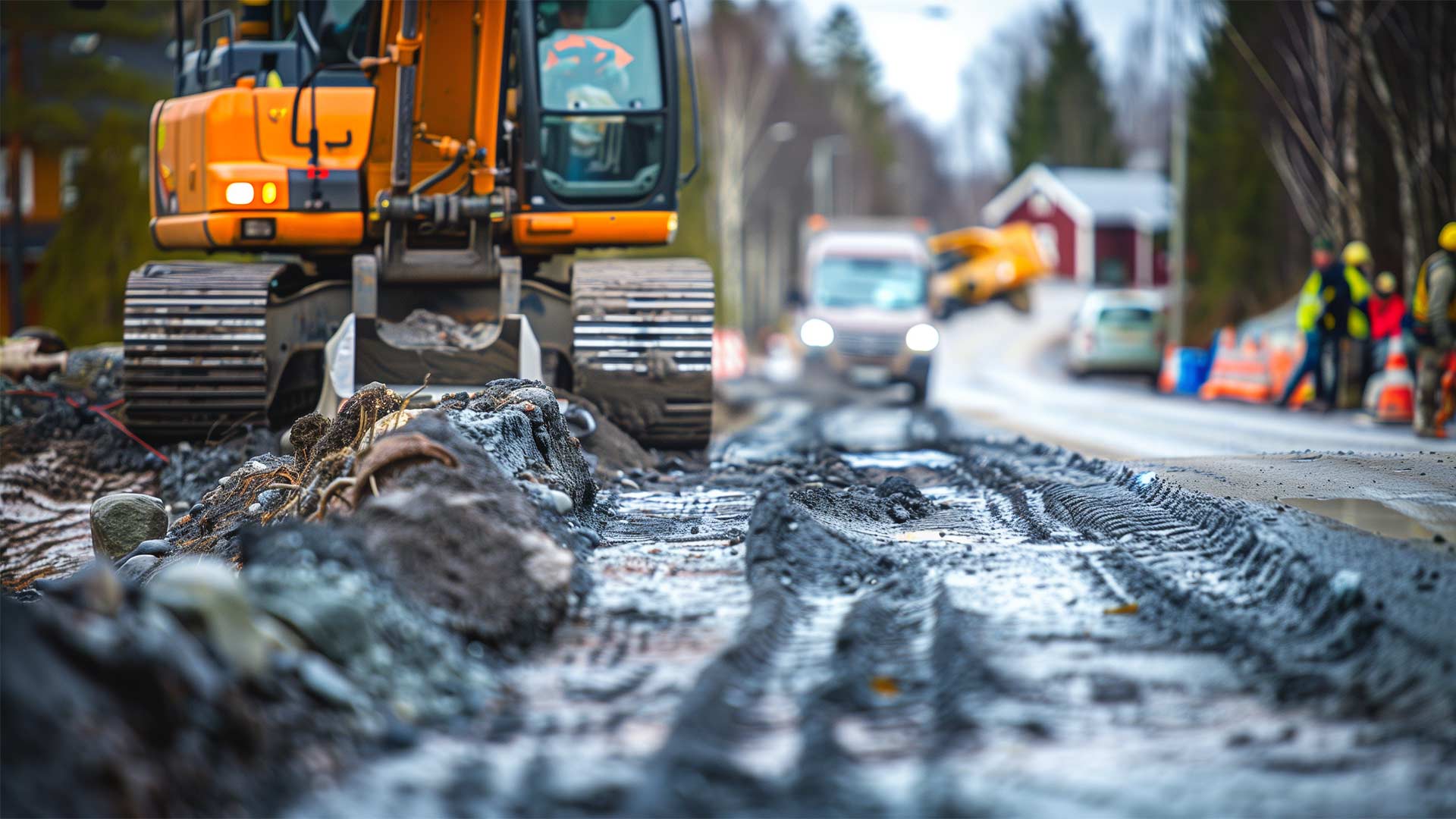 Marktjänster och vägarbeten, bygga vägar
